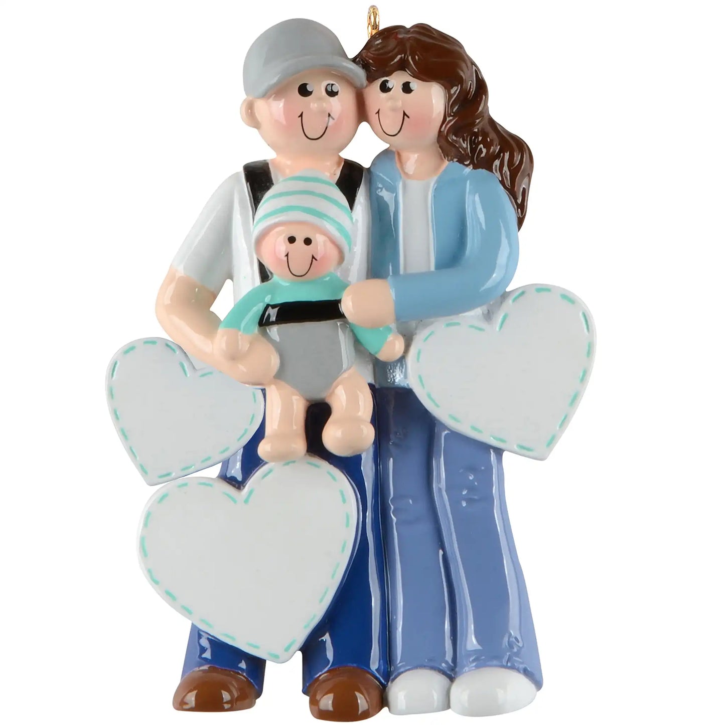 New Parents with Baby Personalized Ornament