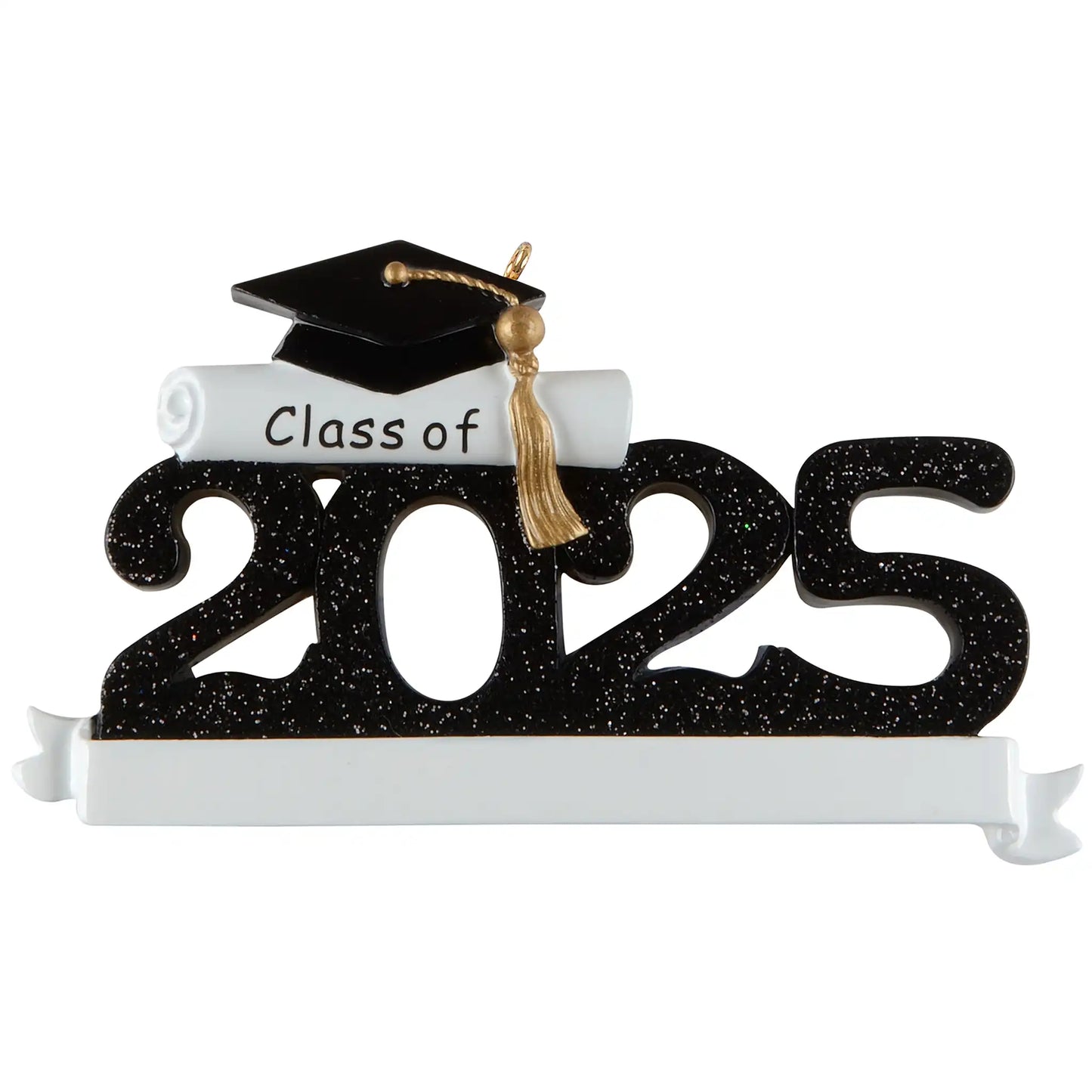 Class of 2025 - Personalized Graduation Ornament (Black)