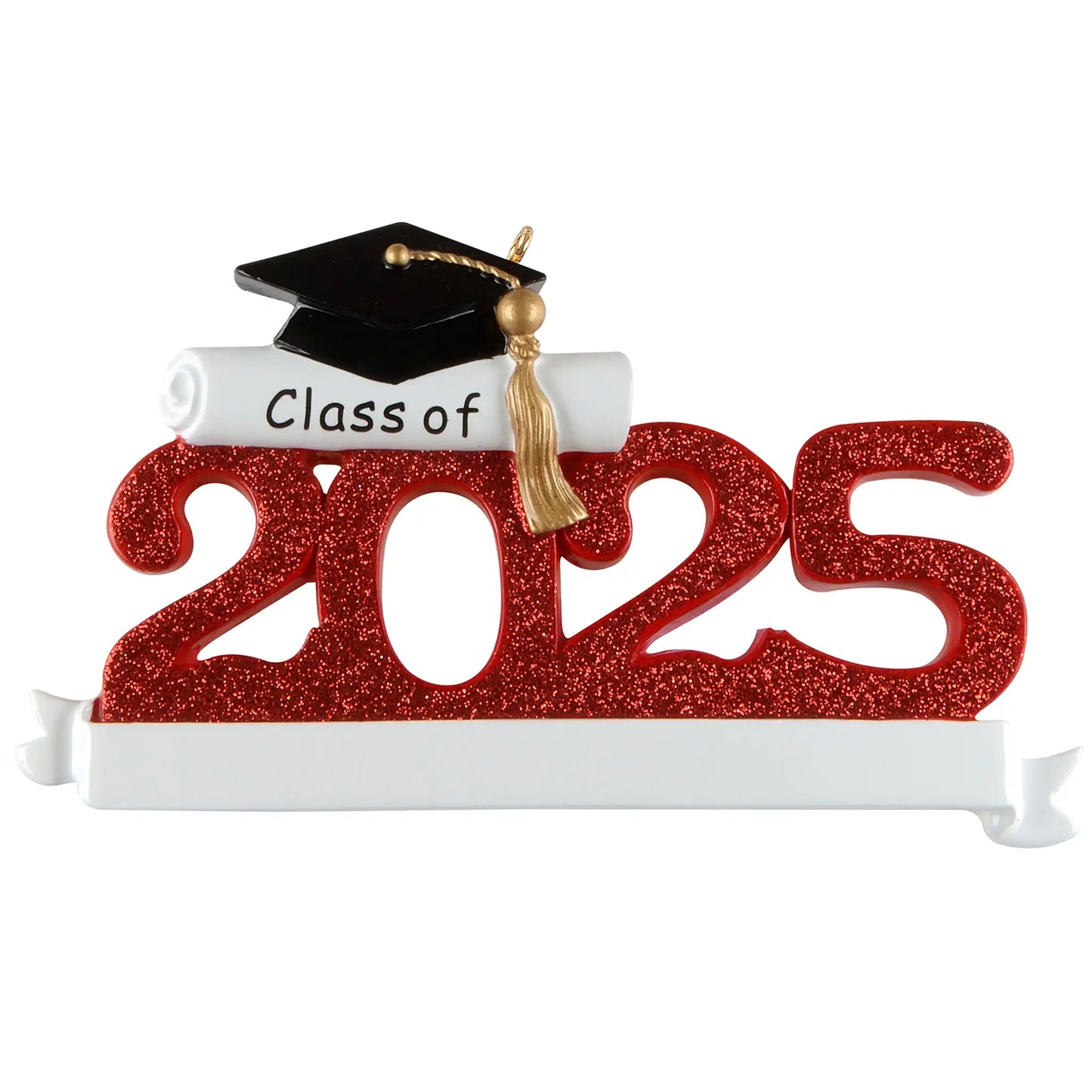 Class of 2025 - Personalized Graduation Ornament (Red)