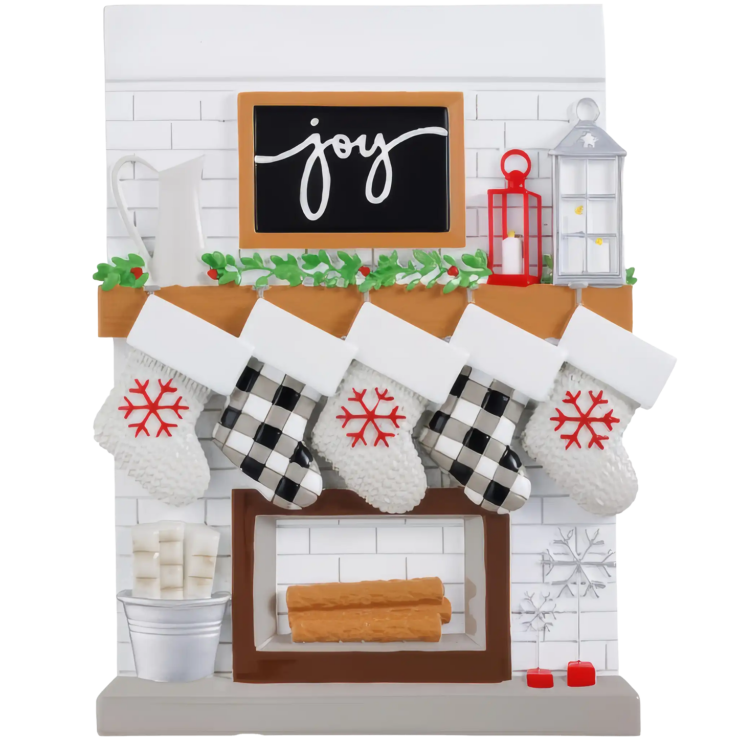 Repisa de chimenea para familia de 5 personas. Mesa