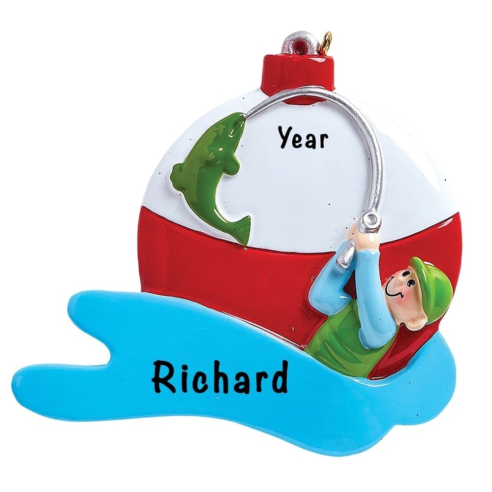 Personalized Fisherman Ornament