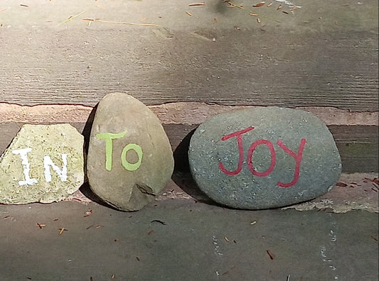 Joy. Let Us Wander into Joy. Personalized Keepsakes.