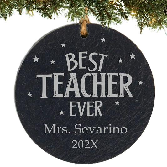 Best Teacher Personalized Ornament from MyOrnament.