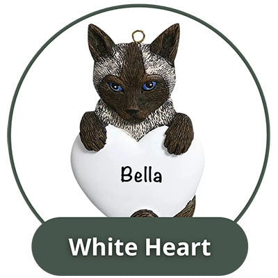 Cats White Heart