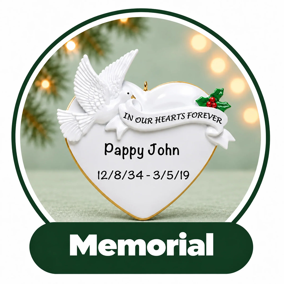 Personalized Memorial Ornaments