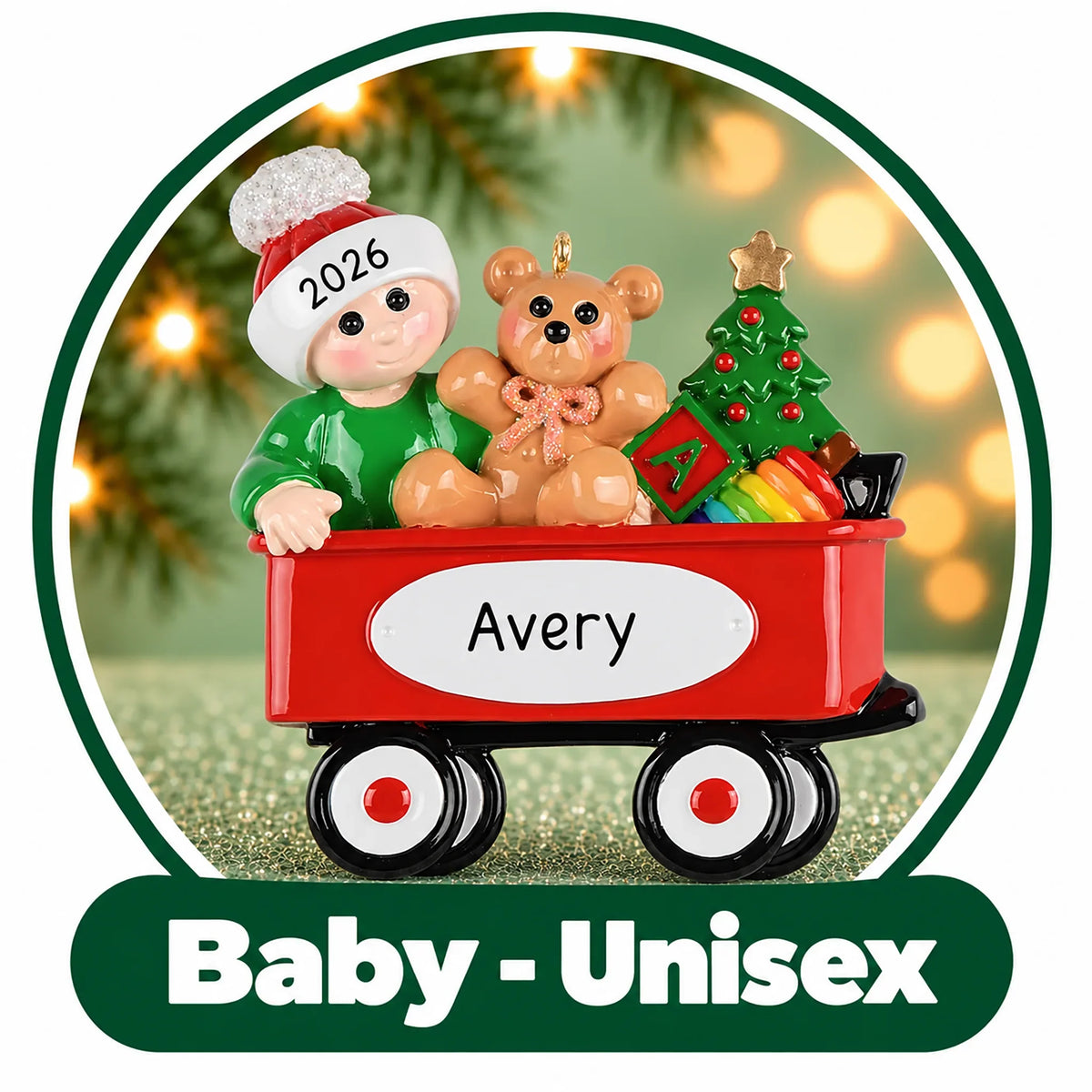 Personalized Baby Gender Neutral Ornaments