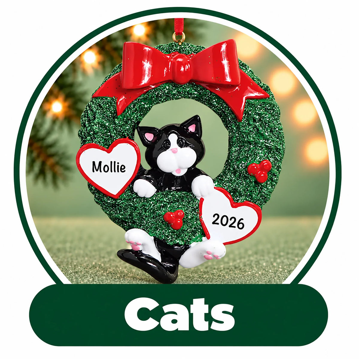Personalized Cat Ornaments