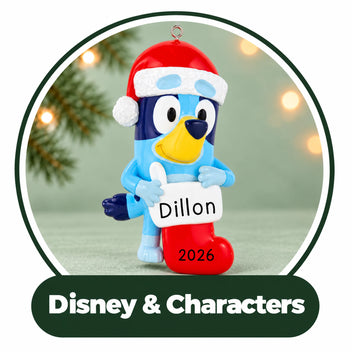Personalized Disney & Character Ornaments