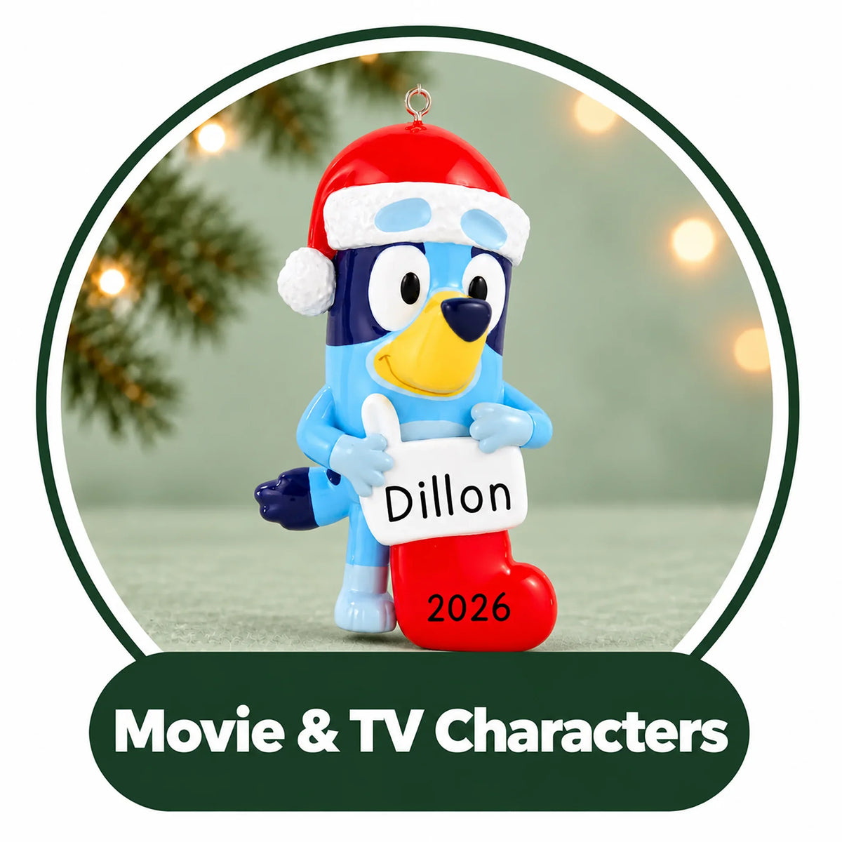 Personalized Movie & TV Character Ornaments