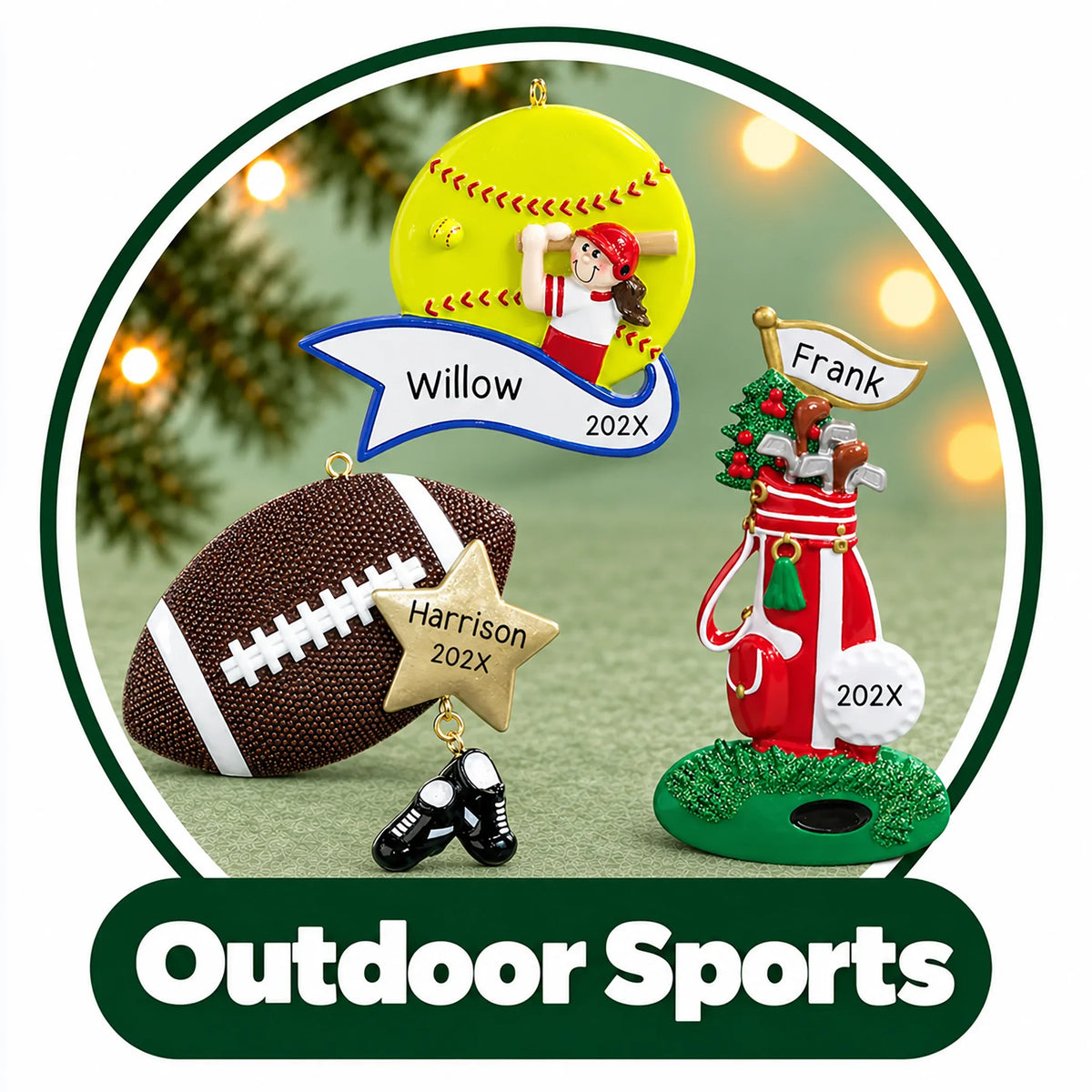 Personalized Outdoor Sports Ornaments