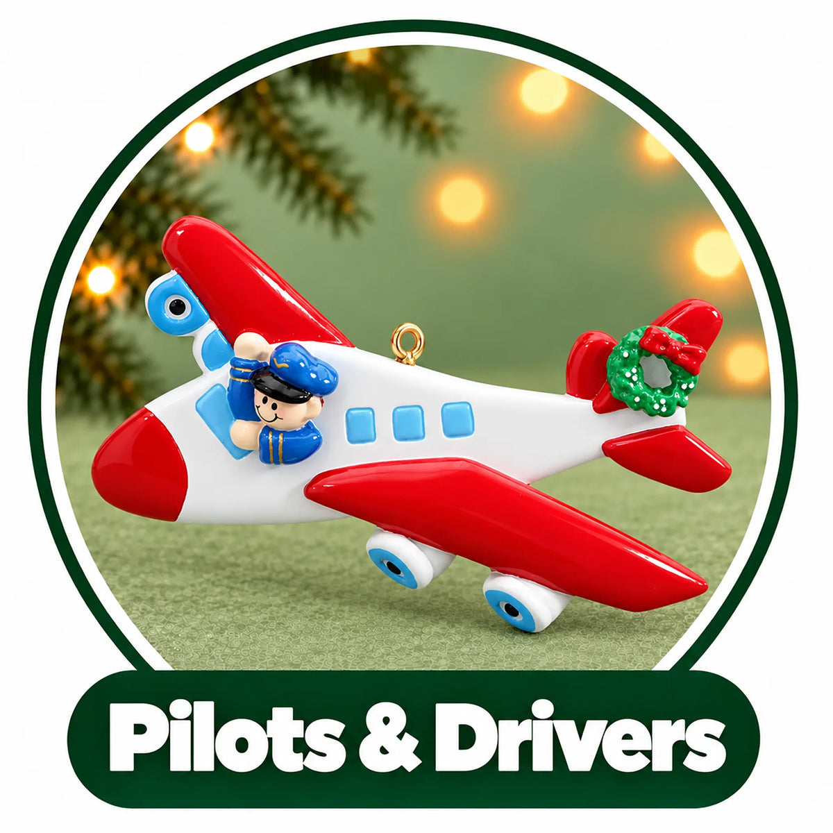 Personalized Pilot & Driver Ornaments