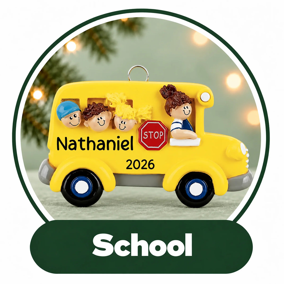 Personalized School Ornaments
