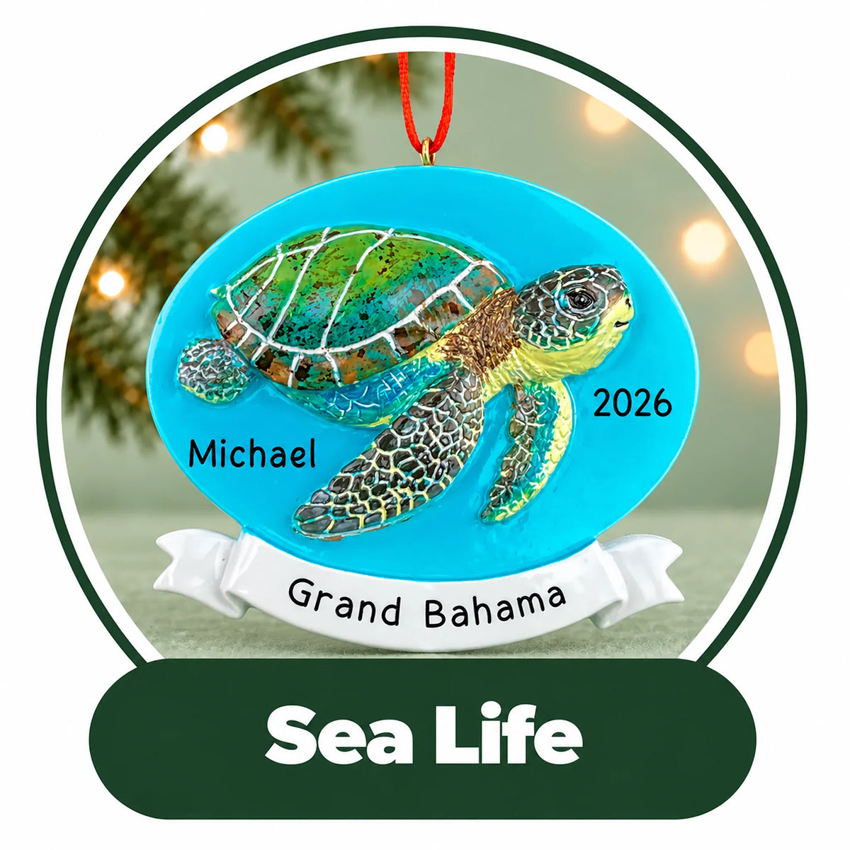 Personalized Sea Life Ornaments