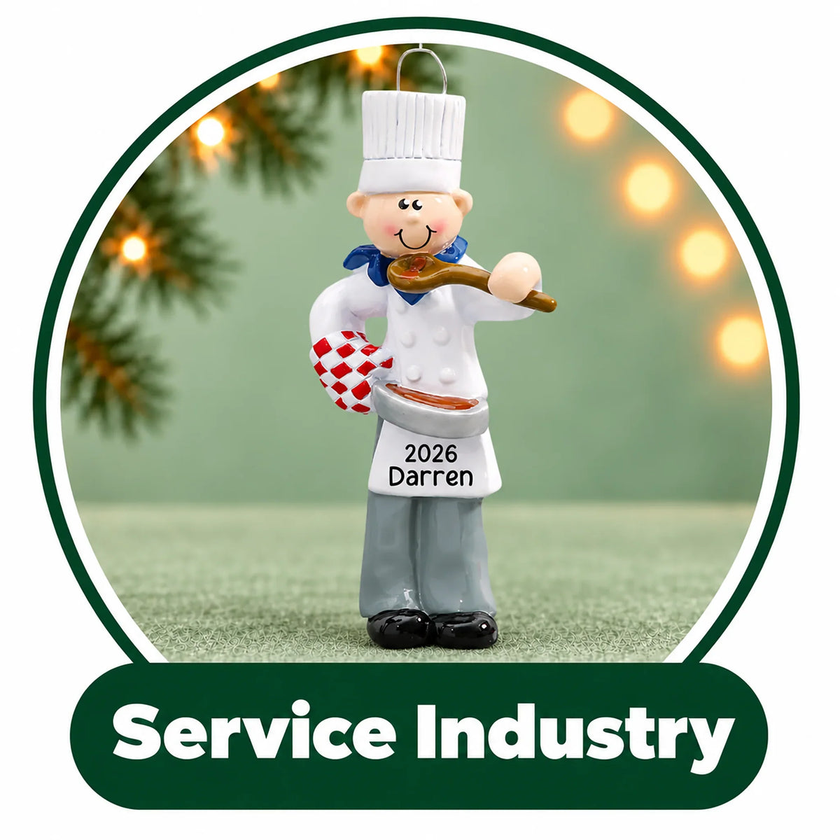 Personalized Service Industry Ornaments