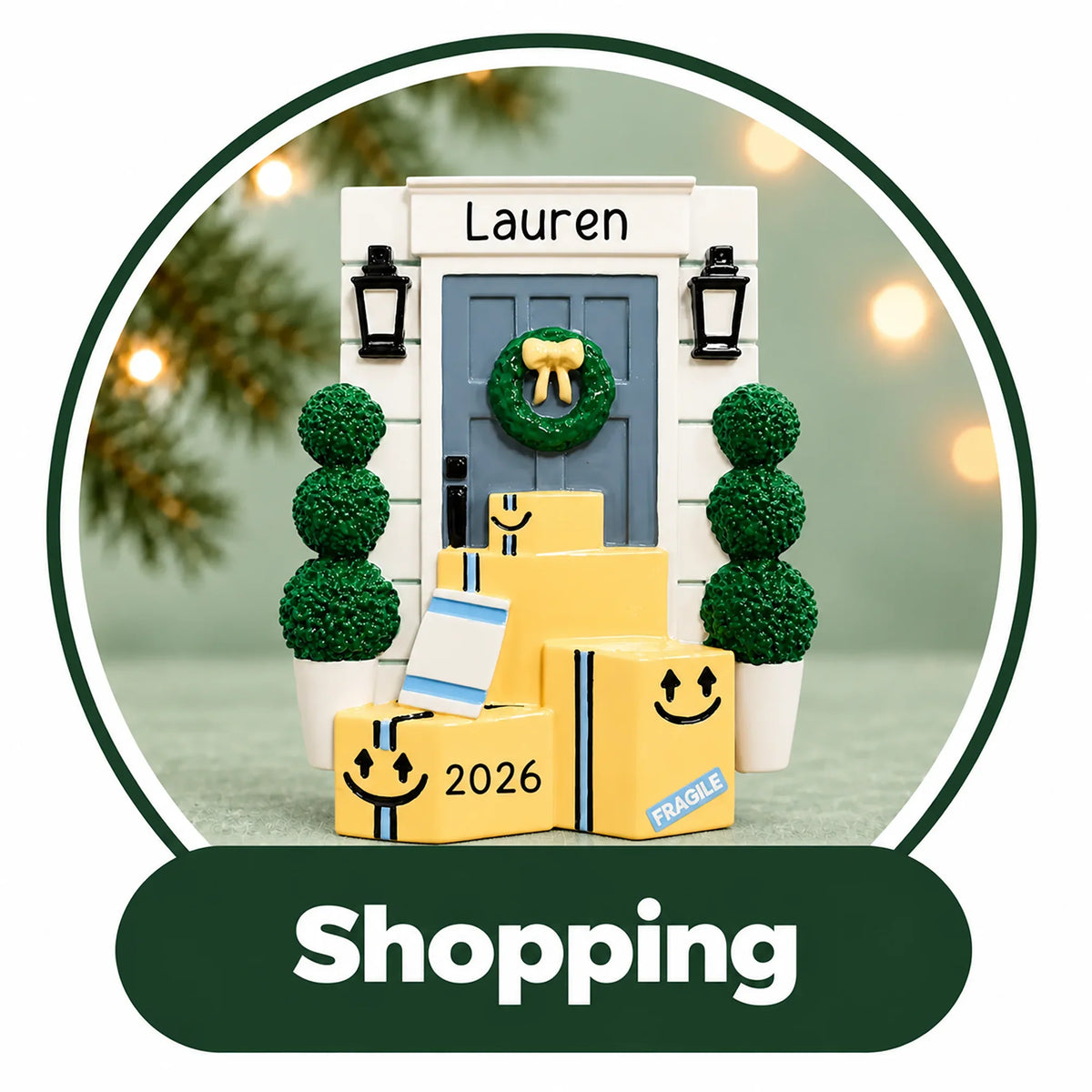 Personalized Shopping Ornaments