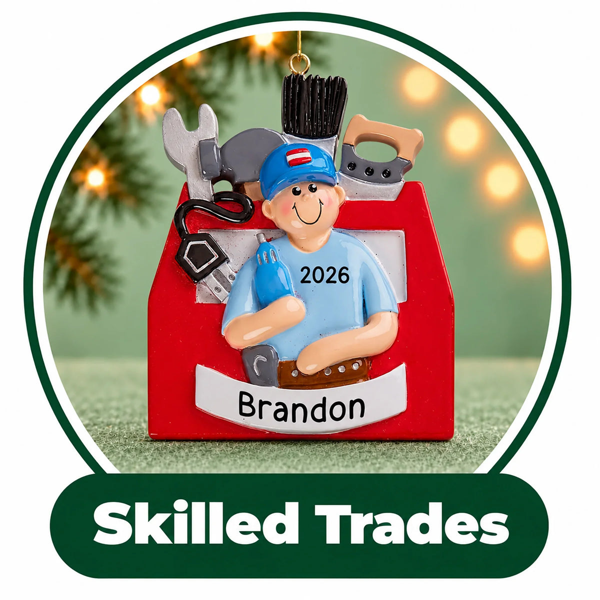 Personalized Skilled Trades Ornaments
