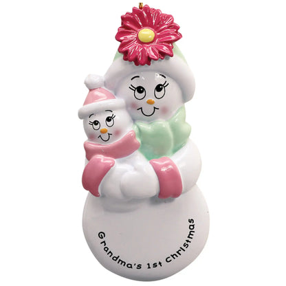 Grandma's 1st Christmas Ornament - Pink