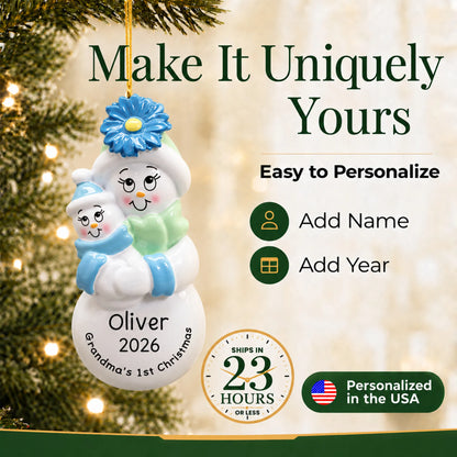 Make it yours: personalize the grandma's 1st christmas ornament