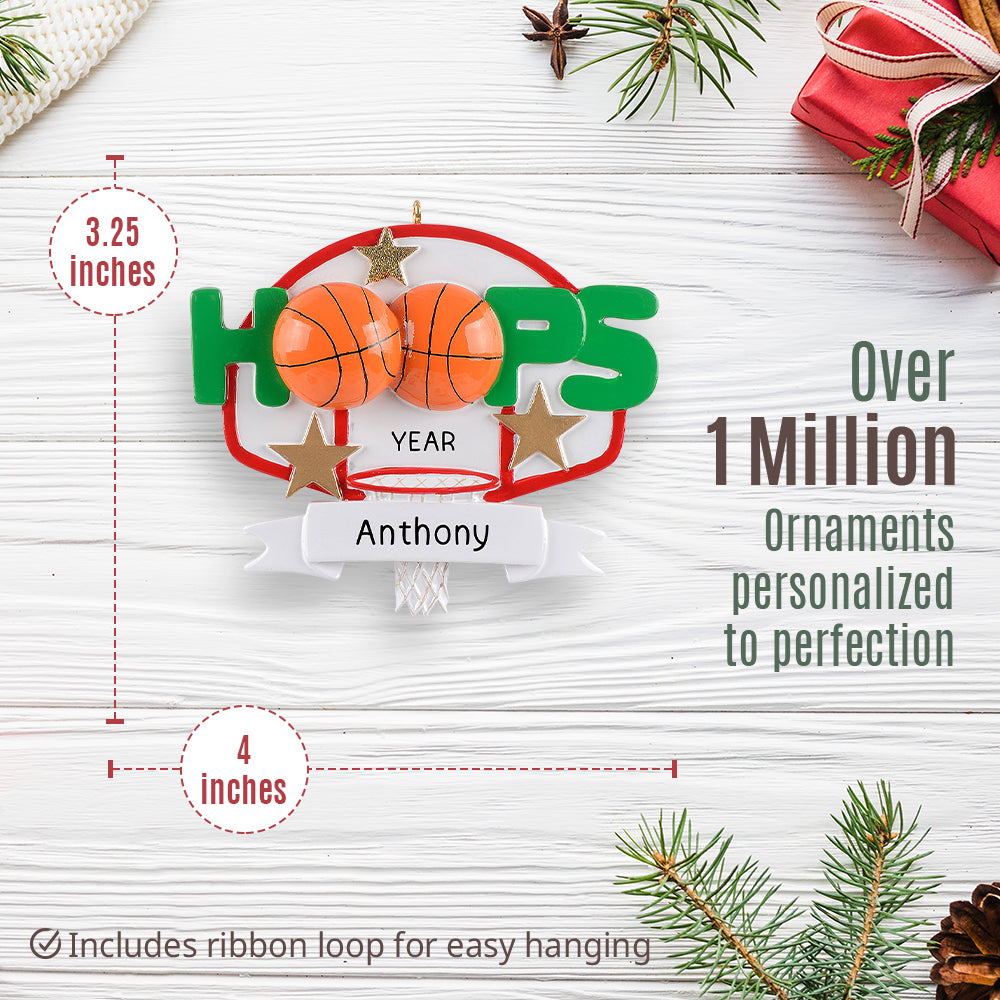 Basketball Hoops Christmas Ornament