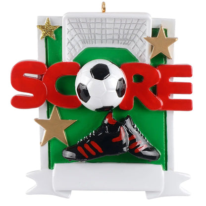 Soccer Score Christmas Ornament