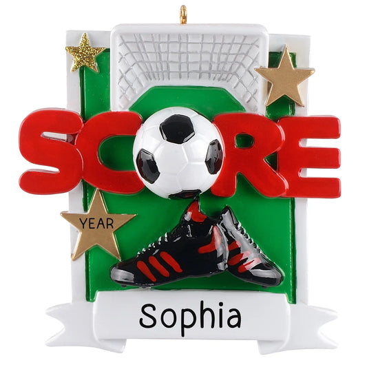 Soccer Score Christmas Ornament