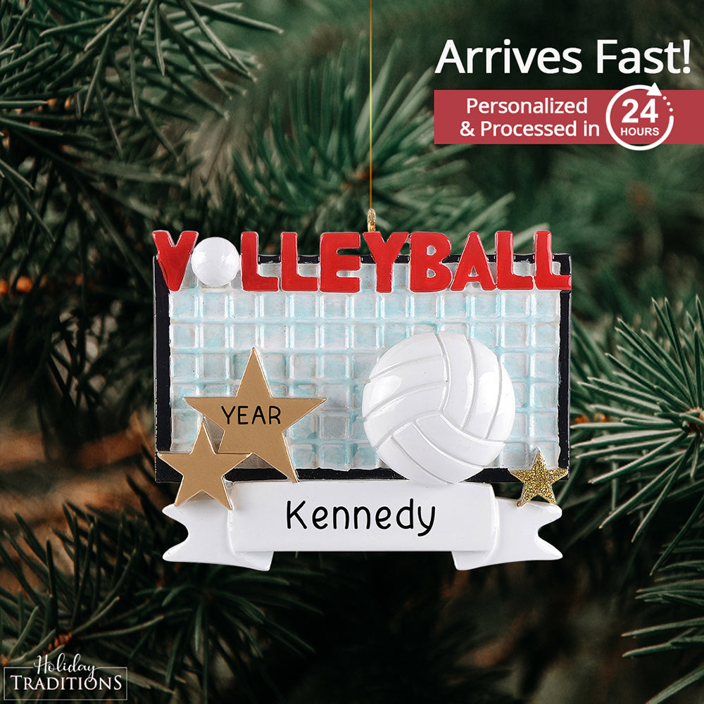 Volleyball Christmas Ornament - Banner