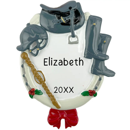 Equestrian Horse Riding Personalized Ornament