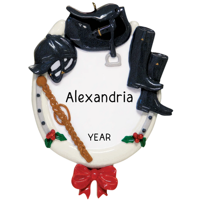 Equestrian Horse Riding Christmas Ornament