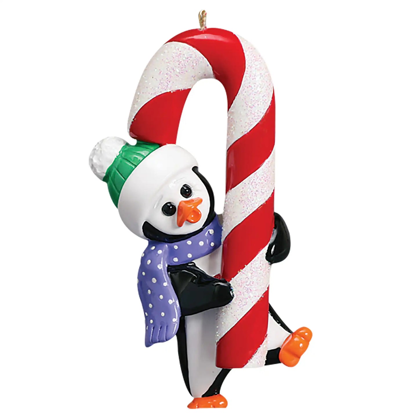 Penguin Candy Cane Christmas Ornament