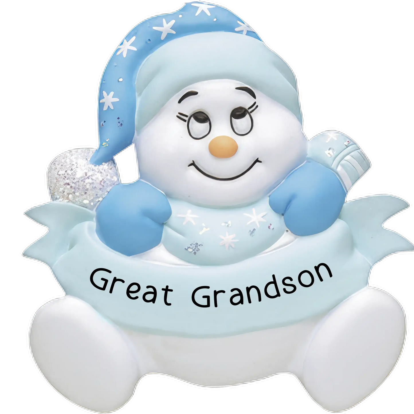 Great Grandson Snowman Christmas Ornament