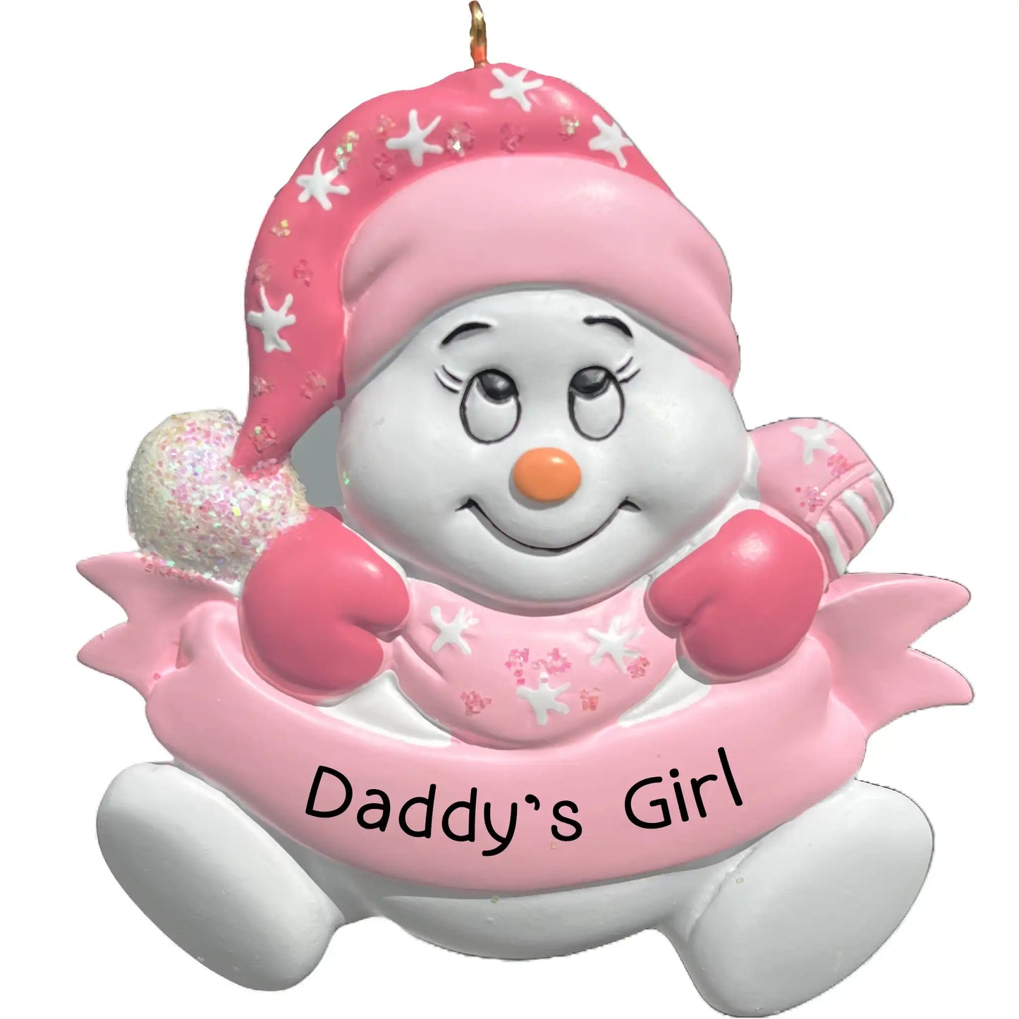 Daddy's Girl Snowman Personalized Ornament