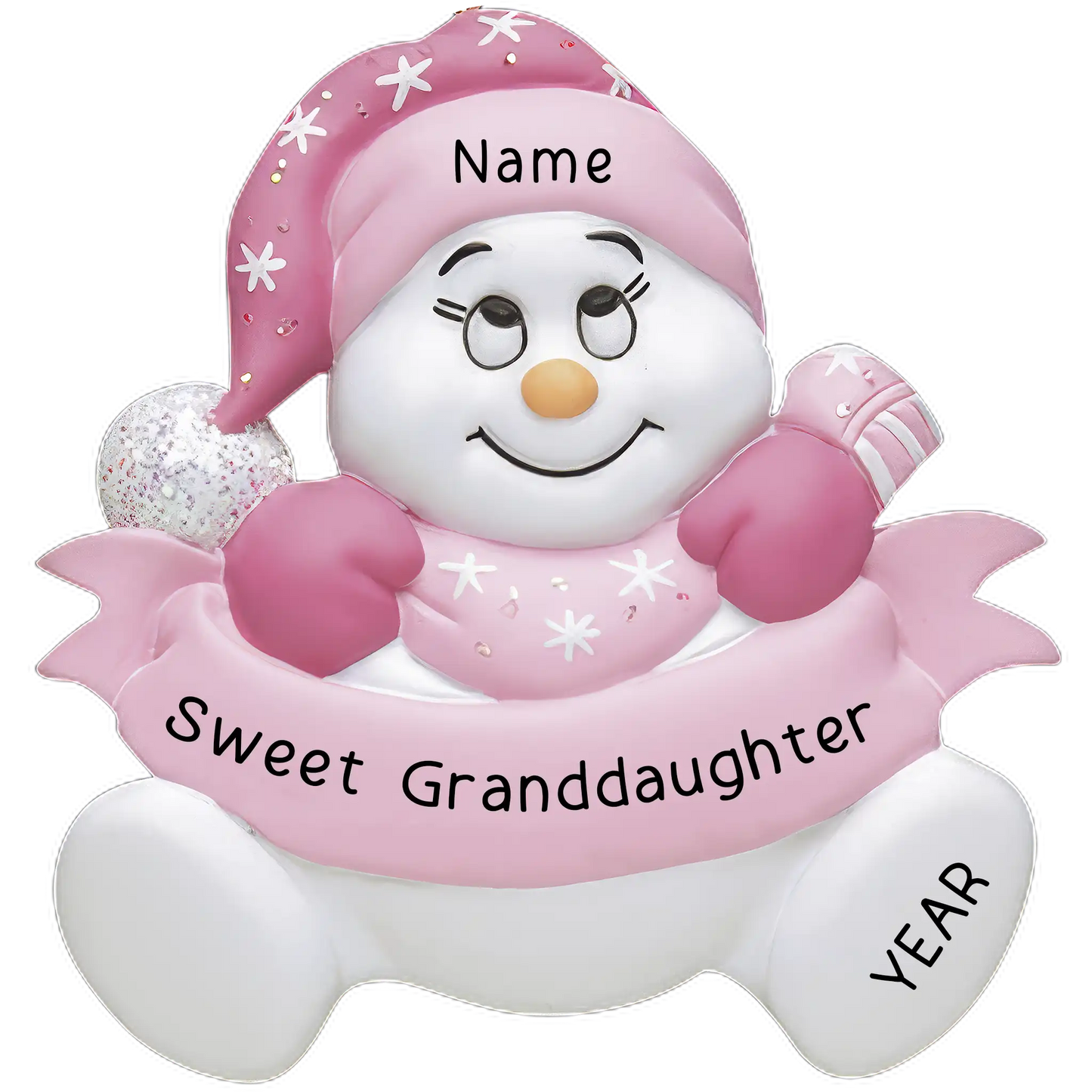 Granddaughter Snow Baby Christmas Ornament