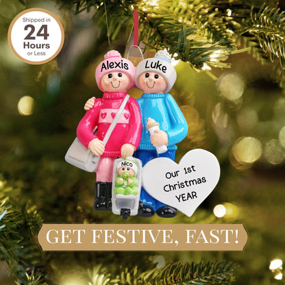 Nuestro nuevo adorno navideño familiar 