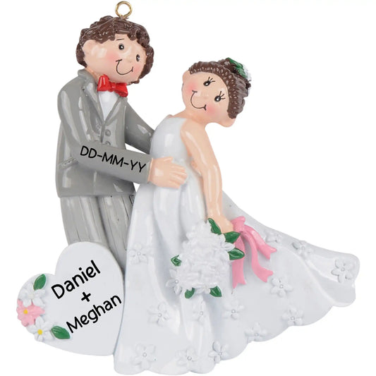 Wedding Just Married Christmas Ornament