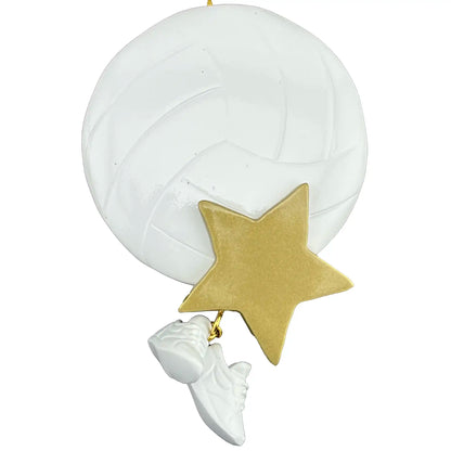 Volleyball Star Christmas Ornament