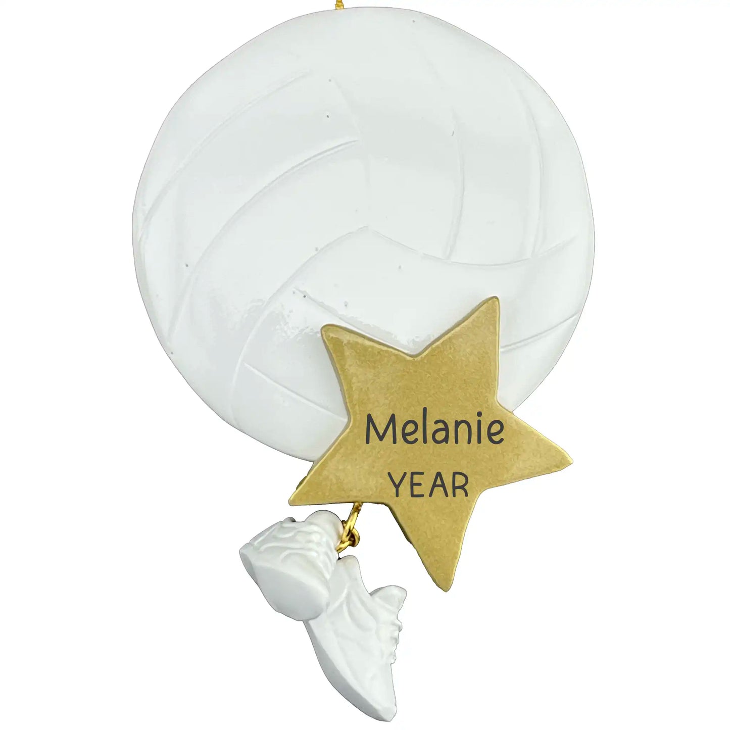 Volleyball Star Christmas Ornament