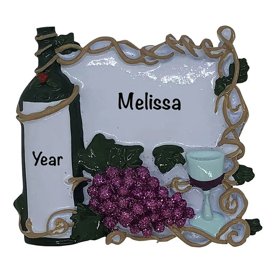 Wine Lover Christmas Ornament