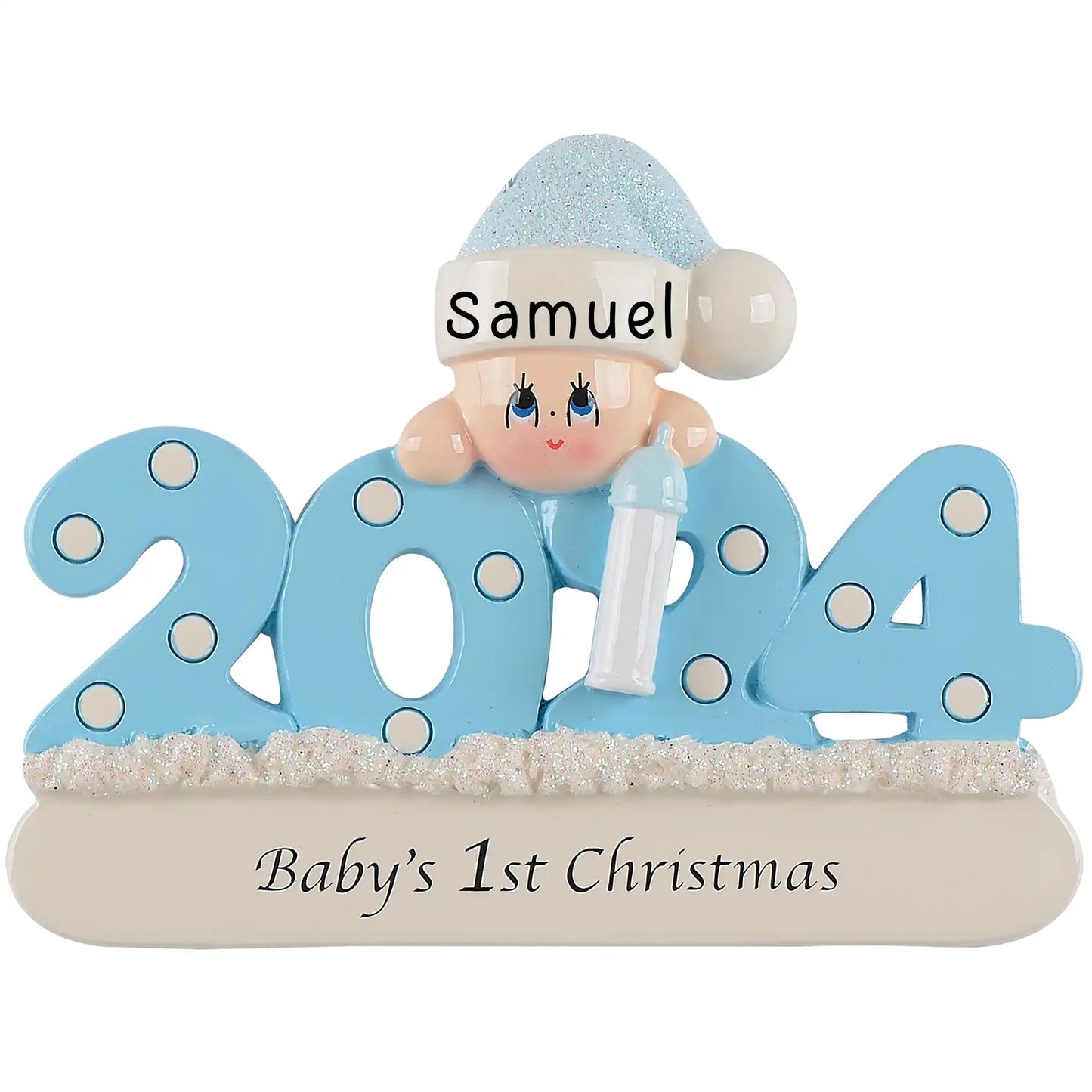 Blue Baby's 1st Christmas Ornament 2024