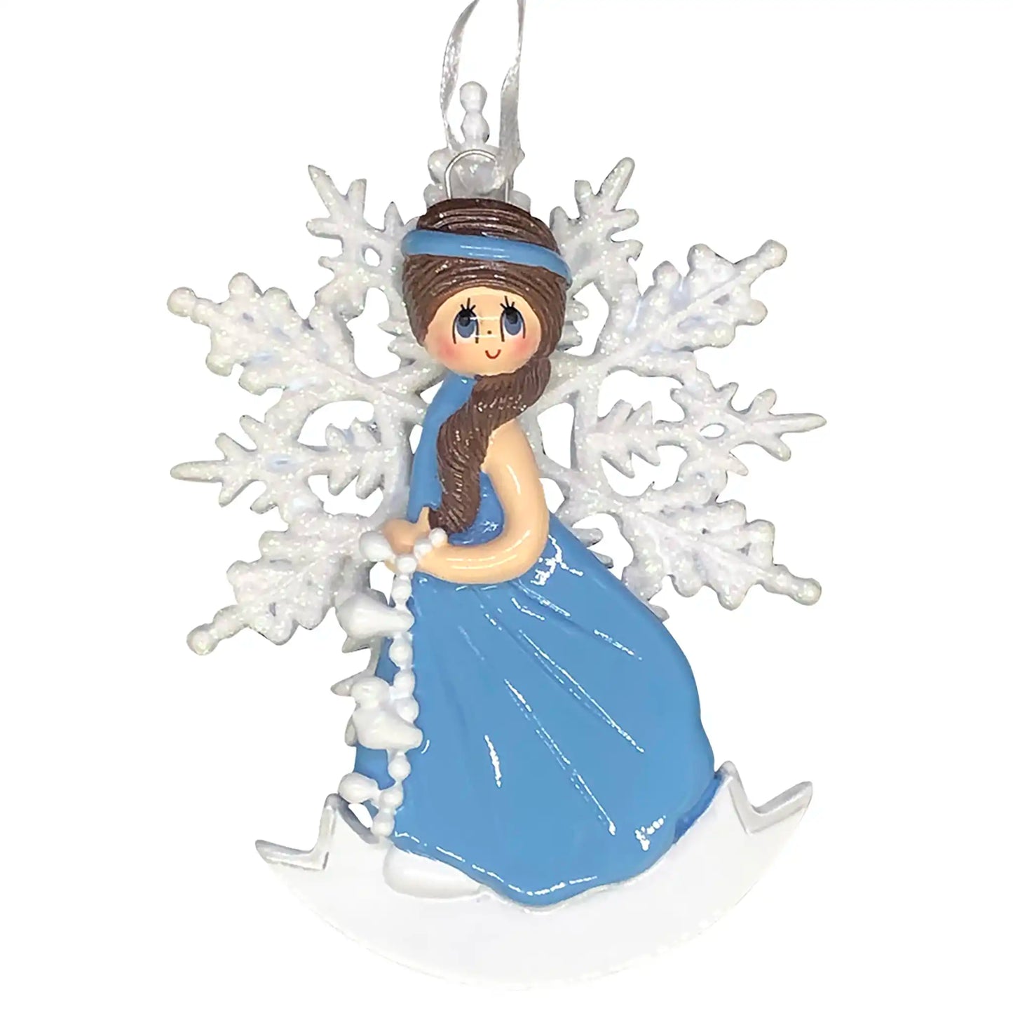 Snow Princess Girl Christmas Ornament