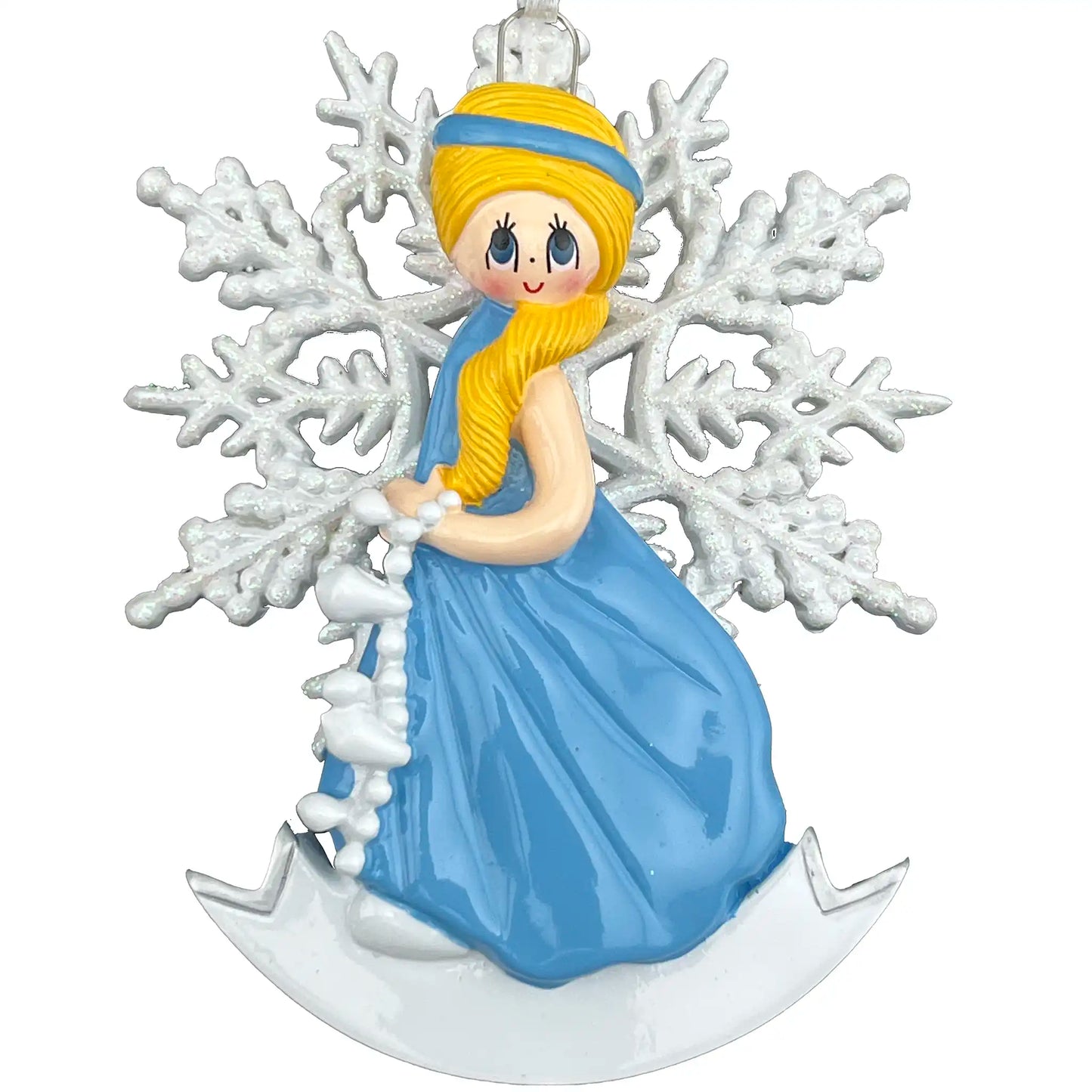 Snow Princess Blonde Christmas Ornament