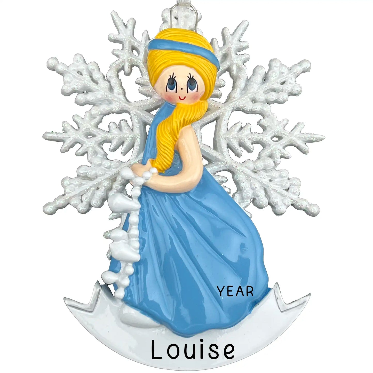 Snow Princess Blonde Christmas Ornament