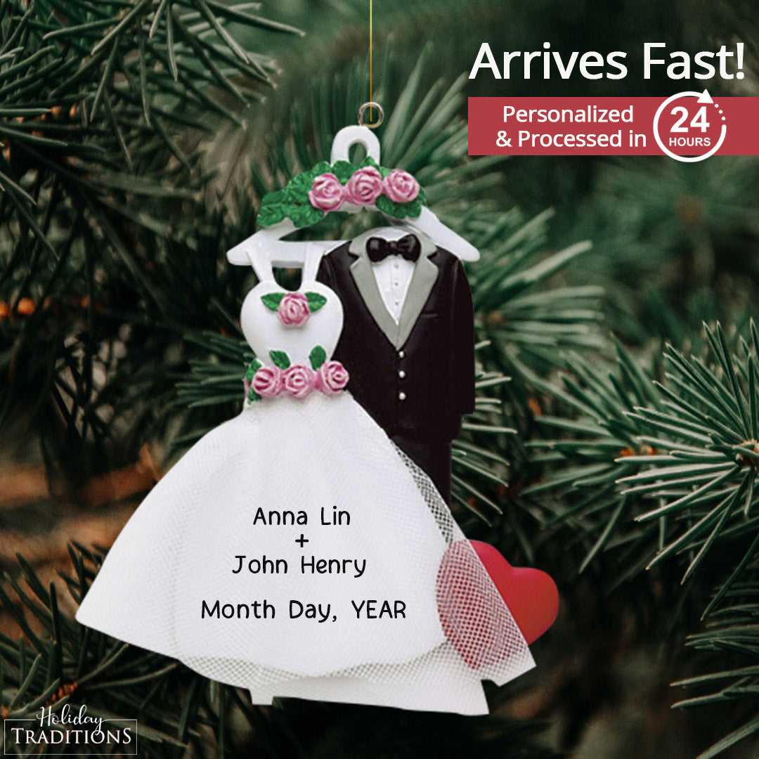 Wedding Attire Christmas Ornament