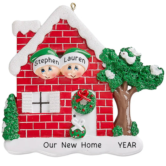 New Home Couple Christmas Ornament