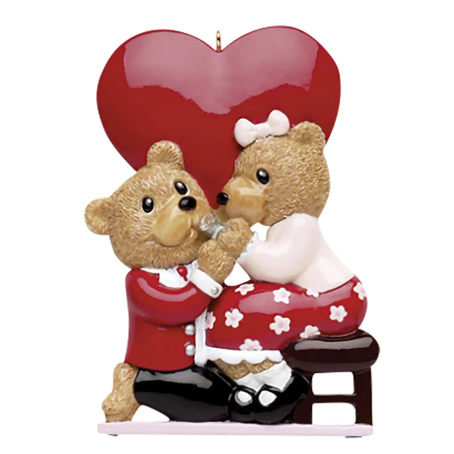 Engagement Bears Christmas Ornament