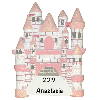 Princess Castle Christmas Ornament