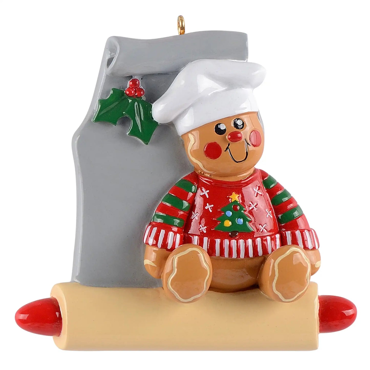 Gingerbread Man Baker Christmas Ornament