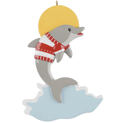 Dolphin Splash Christmas Ornament