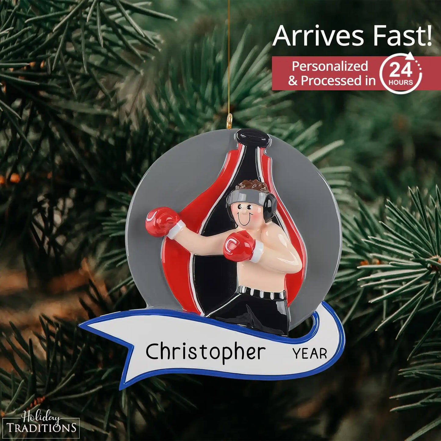 Adorno personalizado de boxeador