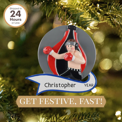 Adorno personalizado de boxeador