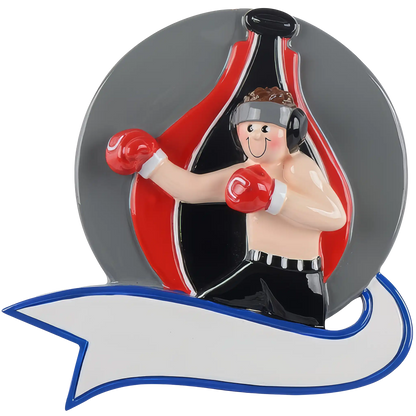 Boxing Guy Christmas Ornament